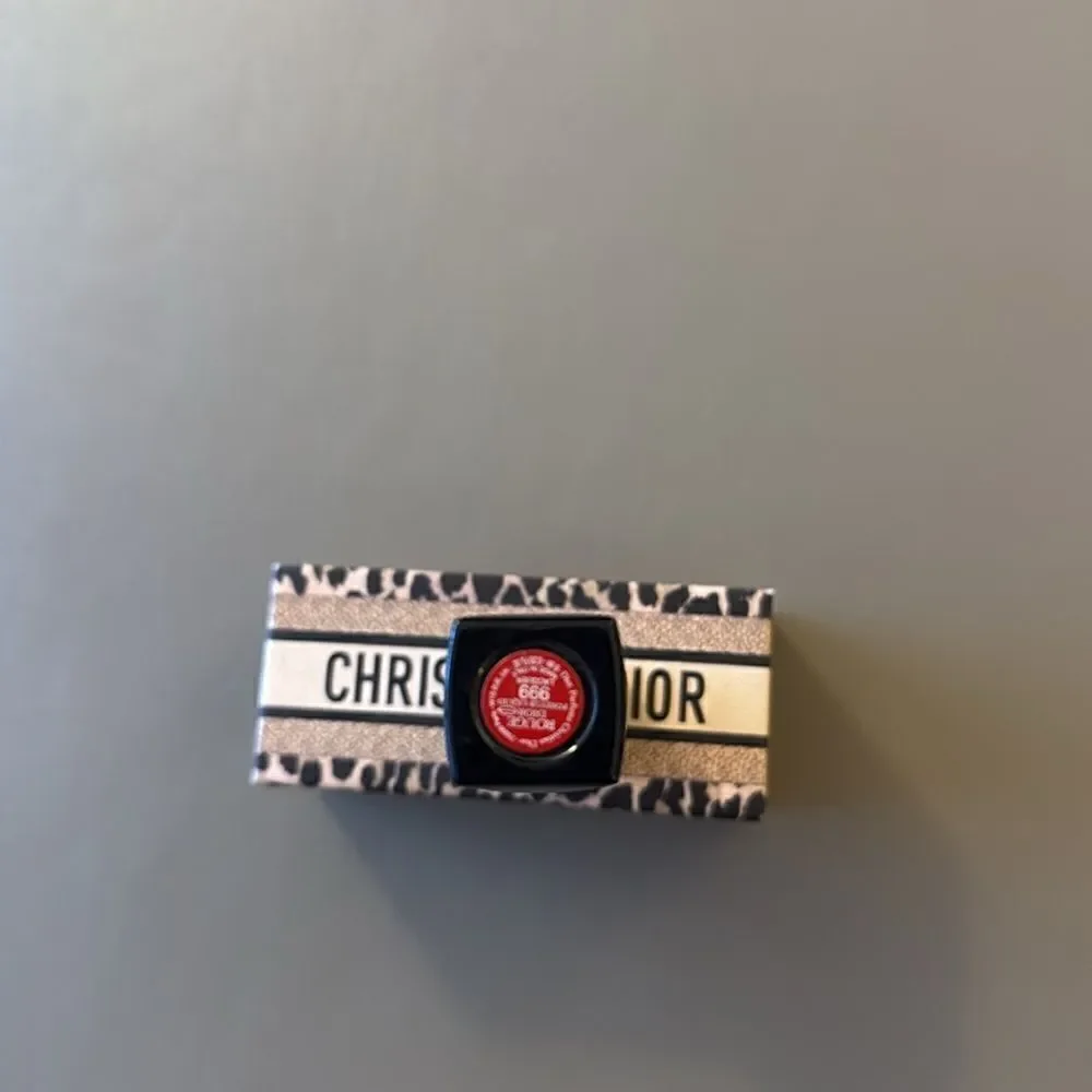 NWOT Christian Dior Lipstick Set. Case & Full Size Lipstick #999 Red.